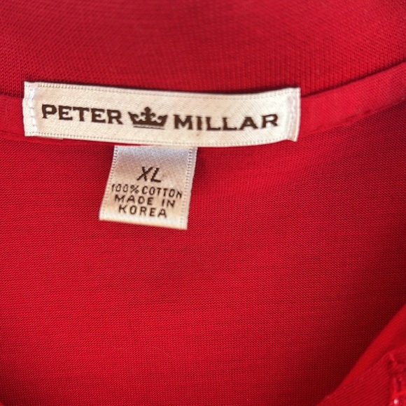 Peter Millar Scotty Cameron Red Polo Shirt Mens XL Circle T Junkyard Dog Golf - Picture 10 of 14